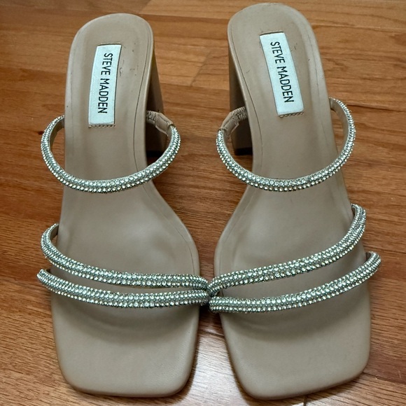 Steve Madden Rhinestone Block Heels - Picture 5 of 10
